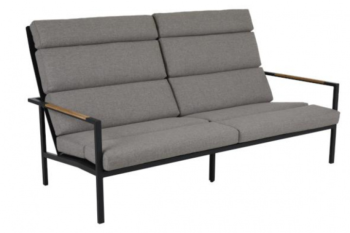 Indus 3 -personers sofa - sort/beige dyna i gruppen Udendørs møbler / Loungemøbler / Loungemoduler / 3-personers sofa - loungemoduler hos Sommarboden i Höllviken AB (5163-80-24)