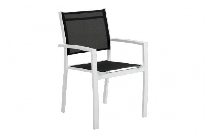 Rana Frame Chair - White/Black i gruppen Udendørs møbler / Materiale / Aluminiummøbler / Stole - Aluminiumsmøbler hos Sommarboden i Höllviken AB (5181-50-81)