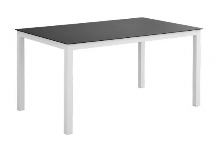 Rana spisebord 150x90 H73 cm - Hvid/glas i gruppen Udendørs møbler / Bord / Spisebord hos Sommarboden i Höllviken AB (5187-50-81)