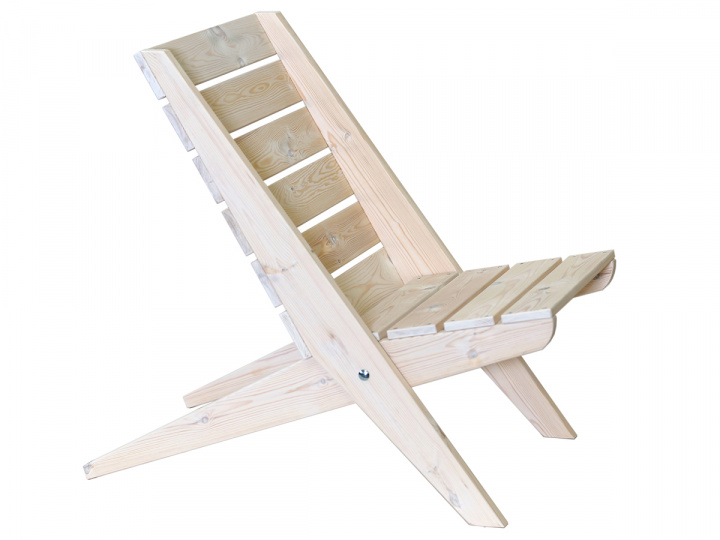 Eco Double Granny stol - oliebehandlet fyr/hvid i gruppen Udendørs møbler / Stole & Havestole hos Sommarboden i Höllviken AB (5200093840)