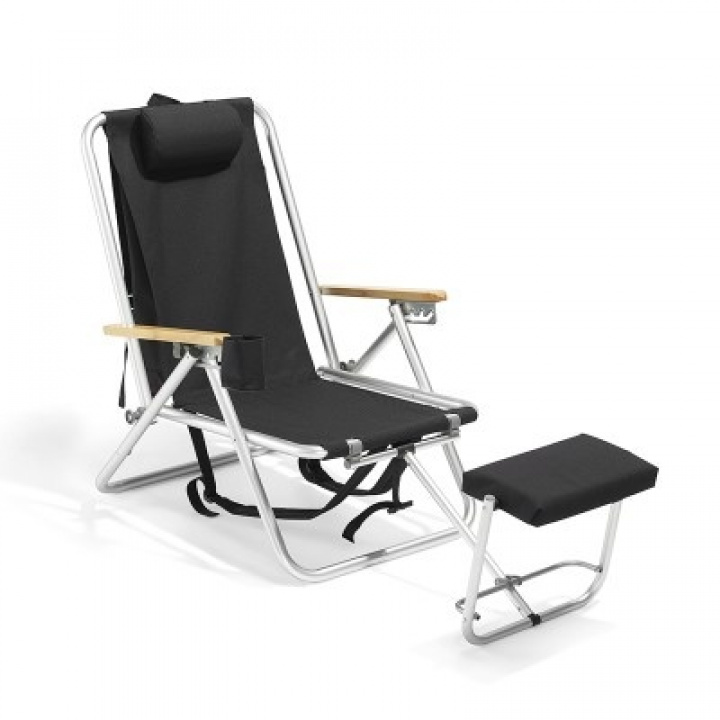 Roxy Outdoor Chair Alu - Sort i gruppen Udendørs møbler / Slap af / Beachstole hos Sommarboden i Höllviken AB (52036-71)