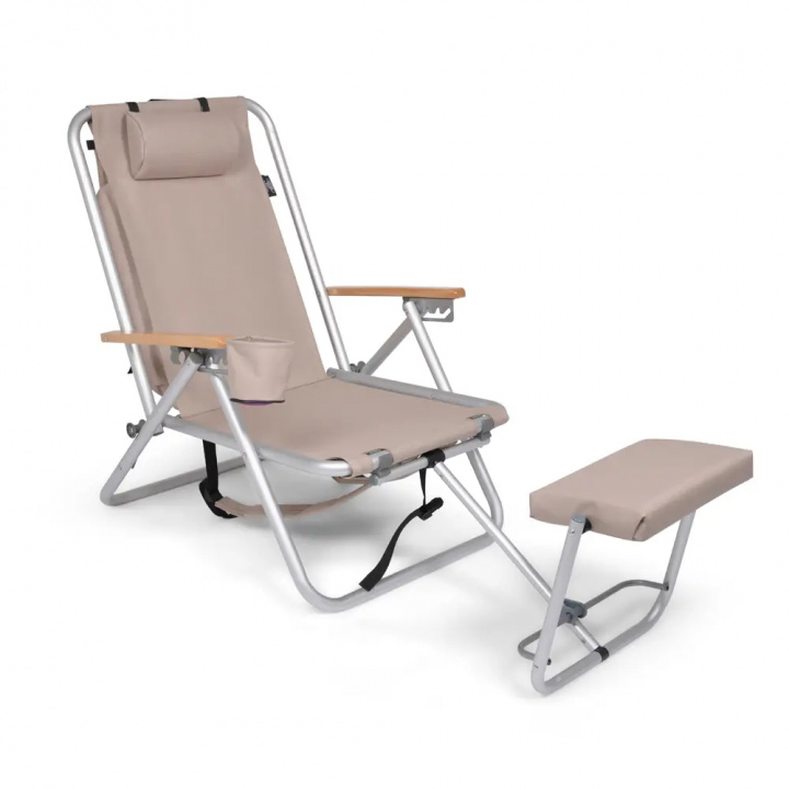 ROXY Udendørs stol aluminium - beige i gruppen Udendørs møbler / Slap af / Beachstole hos Sommarboden i Höllviken AB (52036-72)
