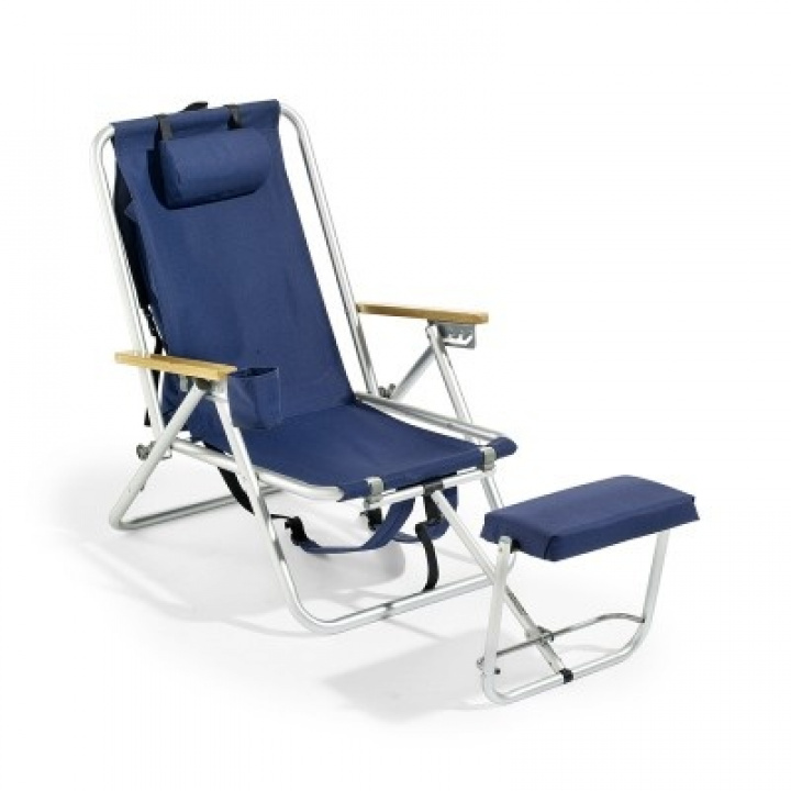ROXY udendørsstol i aluminium - blå i gruppen Udendørs møbler / Slap af / Beachstole hos Sommarboden i Höllviken AB (52036-75)