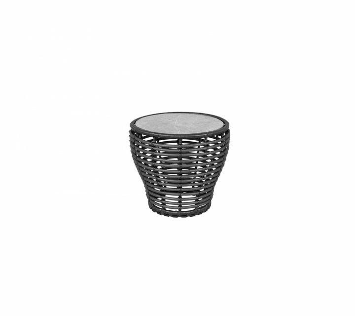 Basket soffbordunderrede liten - graphite i gruppen Udendørs møbler / Loungemøbler / Loungemoduler / Sofabord & Sidebord - Loungemoduler hos Sommarboden i Höllviken AB (53200G)