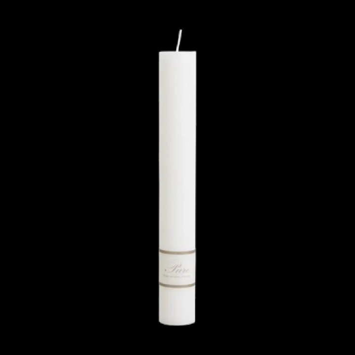 Pure bloklys Ø 4 H30 cm - hvid i gruppen Indretning / Dekoration / Lys hos Sommarboden i Höllviken AB (534-300-10)