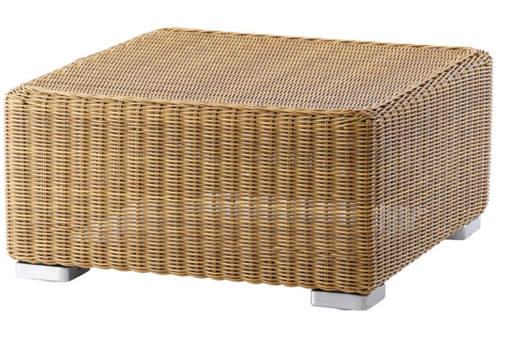 Chester fotpall/soffbord - natural i gruppen Udendørs møbler / Loungemøbler / Loungemoduler / Sofabord & Sidebord - Loungemoduler hos Sommarboden i Höllviken AB (5390U)