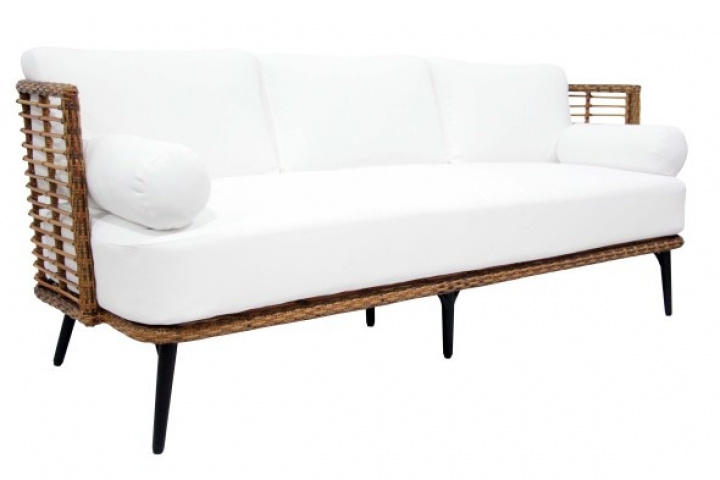 Covelo 3 -Site Sofa - Natur/Offwhite Dyna i gruppen Udendørs møbler / Loungemøbler / Loungemoduler / 3-personers sofa - loungemoduler hos Sommarboden i Höllviken AB (5393-65-2)