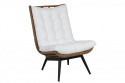 Covelo Lounge stol - Natur/Offwhite Dyna
