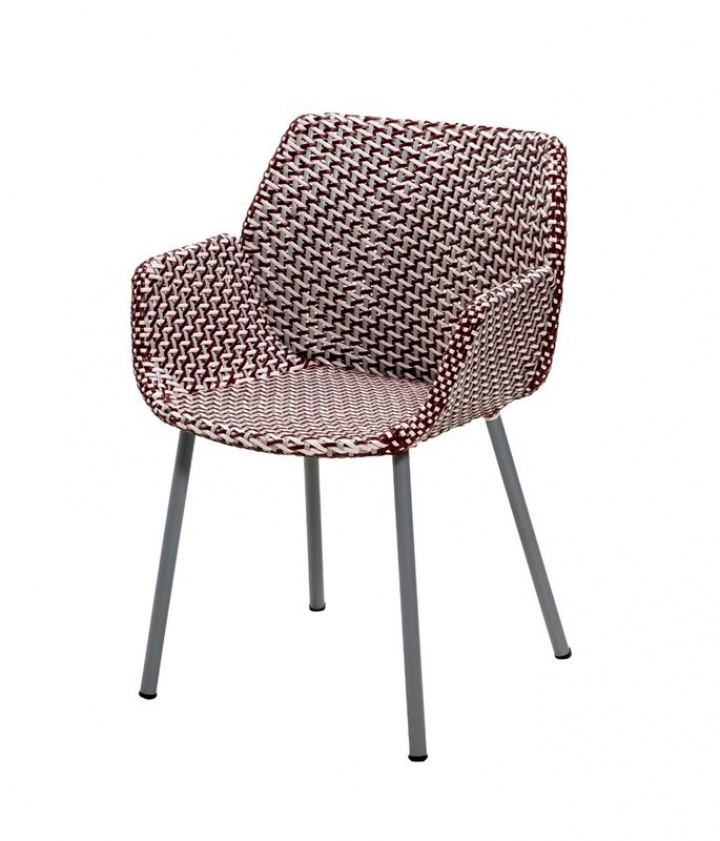 Vibe stol - Bordeaux/Dusty Rose i gruppen Udendørs møbler / Stole & Havestole / Stole med armlæn hos Sommarboden i Höllviken AB (5406AIIBRDR)