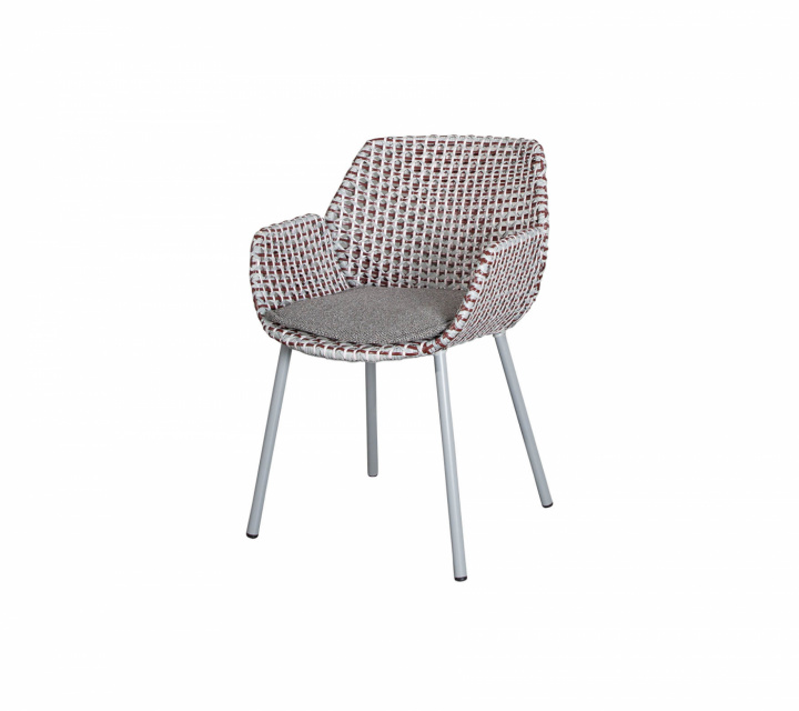 Vibe stol - light grey/bordeaux/dusty rose i gruppen Udendørs møbler / Stole & Havestole / Stole med armlæn hos Sommarboden i Höllviken AB (5406IBRDR)