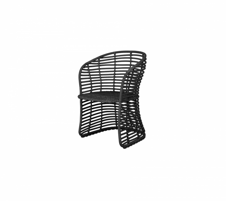 Basket stol - graphite i gruppen Udendørs møbler / Stole & Havestole / Stole med armlæn hos Sommarboden i Höllviken AB (54100G)
