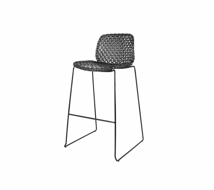 Vibe barstol stapelbar - black/graphite i gruppen Udendørs møbler / Stole & Havestole / Barstole hos Sommarboden i Höllviken AB (54106SG)