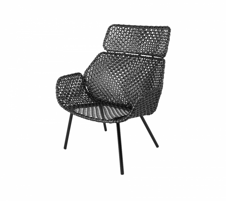 Vibe highback stol - black/graphite i gruppen Udendørs møbler / Stole & Havestole hos Sommarboden i Höllviken AB (54107SG)