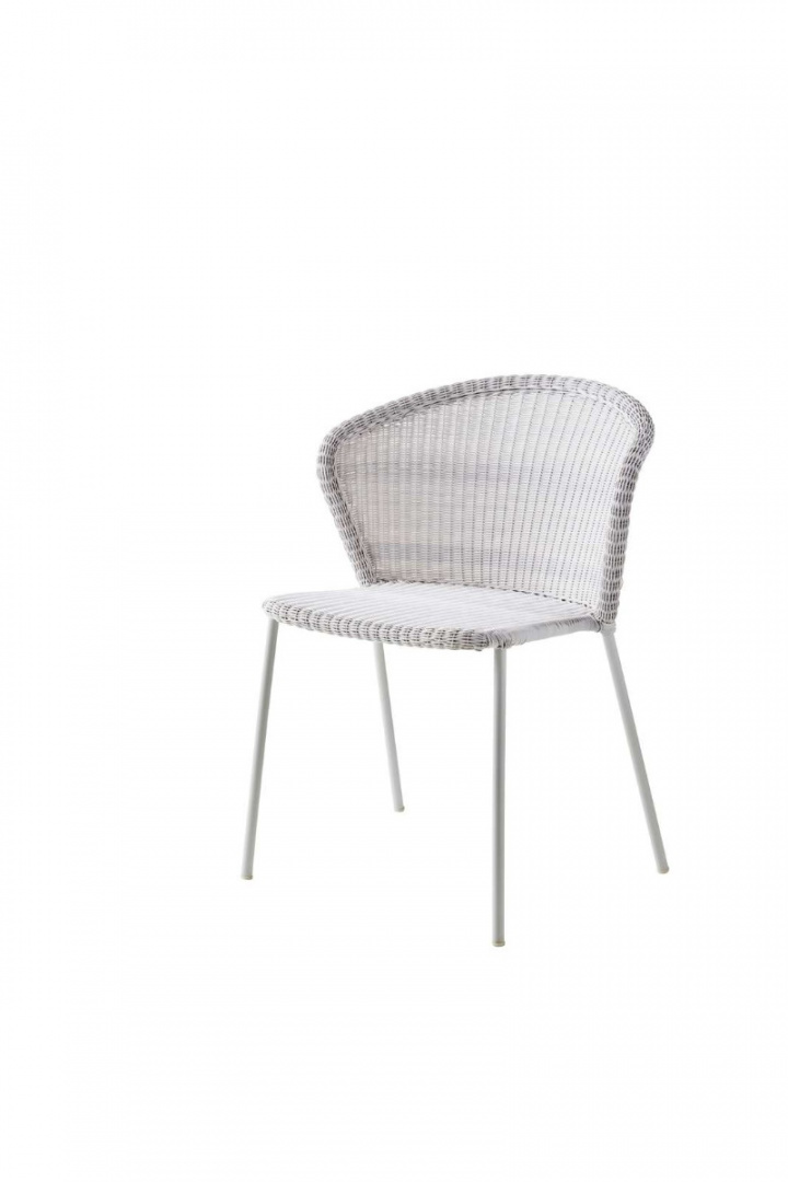 Lean stol stapelbar - white grey i gruppen Udendørs møbler / Materiale / Kunstrattanmøbler / Stole - Kunstrottingmøbler hos Sommarboden i Höllviken AB (5410LW)