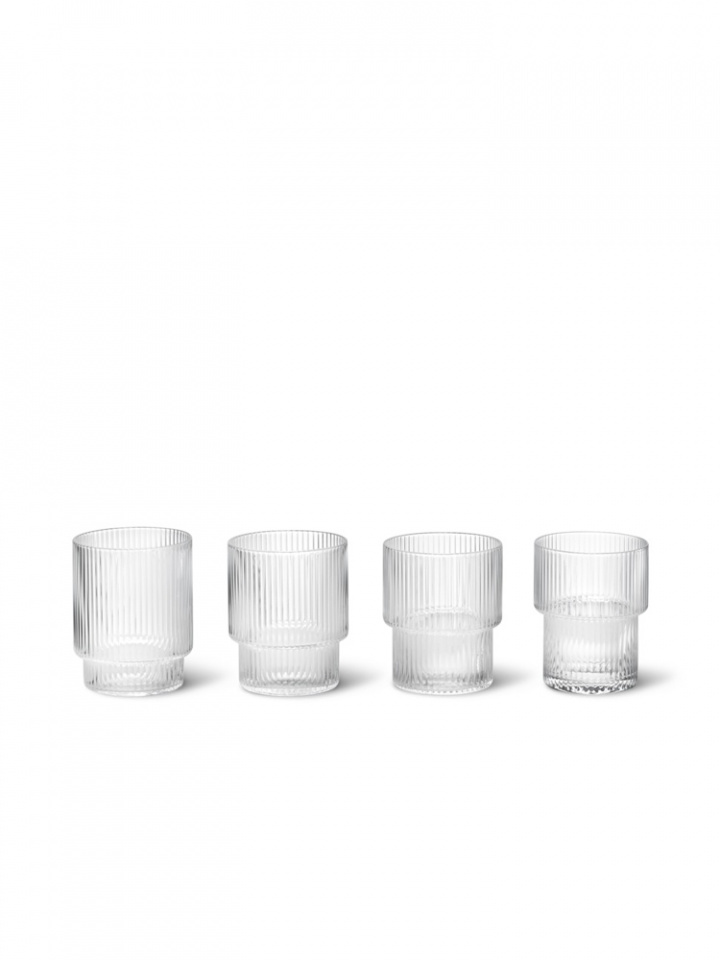 Ripple drik glas, 4 -pack - klar i gruppen Indretning / Køkken & Dækning / Kopper, Kopper & Glas hos Sommarboden i Höllviken AB (5438-FL)