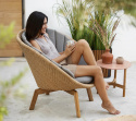 Peacock loungestol - natural/teak