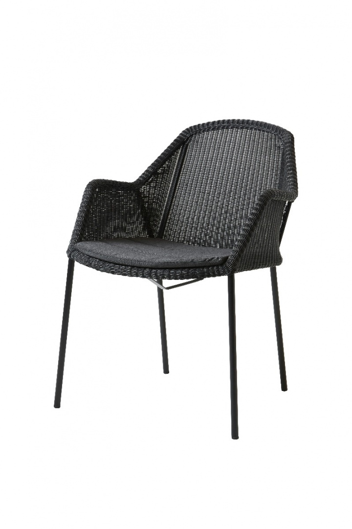 Breeze stol stapelbar - black i gruppen Udendørs møbler / Materiale / Kunstrattanmøbler / Stole - Kunstrottingmøbler hos Sommarboden i Höllviken AB (5464LS)