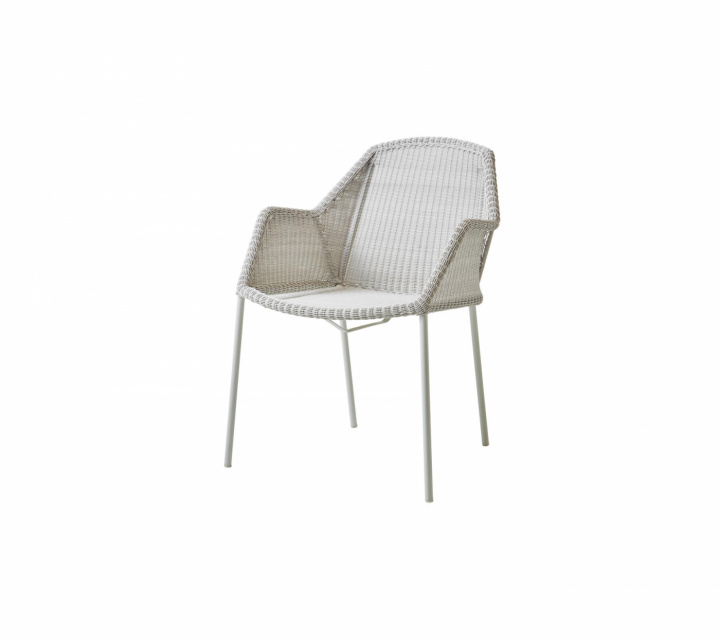 Breeze stol stapelbar - white grey i gruppen Udendørs møbler / Materiale / Kunstrattanmøbler / Stole - Kunstrottingmøbler hos Sommarboden i Höllviken AB (5464LW)