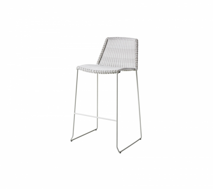 Breeze barstol stapelbar - white grey i gruppen Udendørs møbler / Stole & Havestole / Barstole hos Sommarboden i Höllviken AB (5465LW)