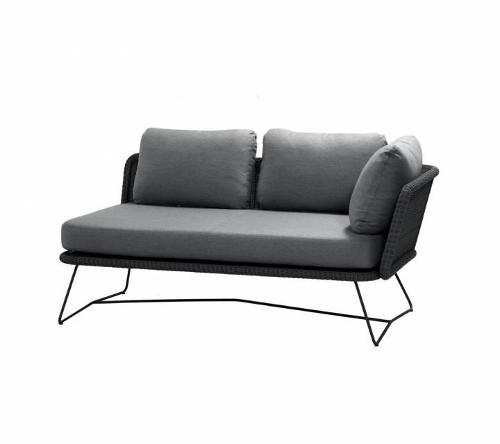 Horizon modulsoffa vänster - black/grey i gruppen Udendørs møbler / Loungemøbler / Loungemoduler / Afslutningsdele - Lounge-moduler hos Sommarboden i Höllviken AB (5505LSSG)