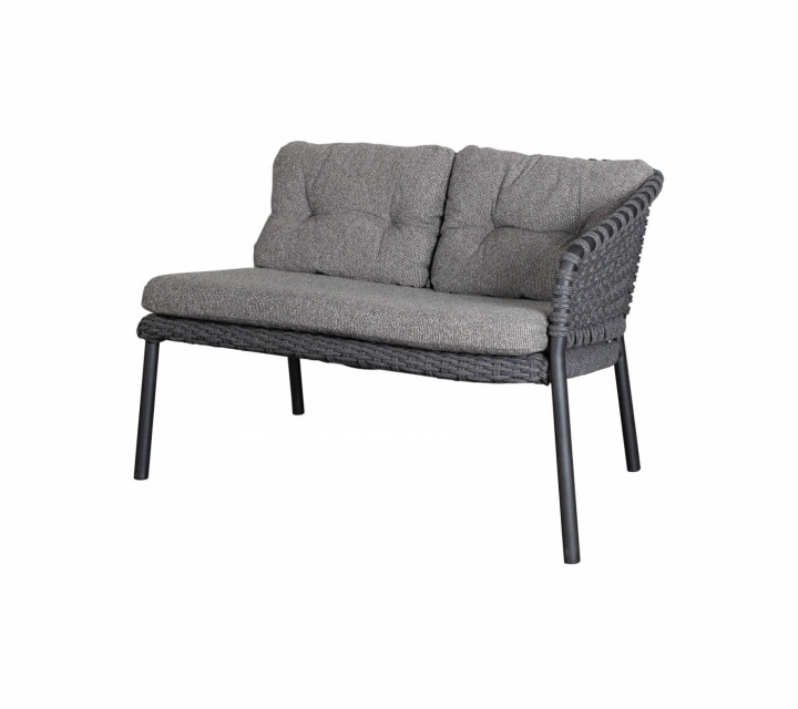 Ocean 2-sits soffa vänster modul - dark grey i gruppen Udendørs møbler / Loungemøbler / Loungegrupper / Byg selv hos Sommarboden i Höllviken AB (5526RODG)