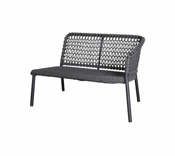 Ocean 2-personers modulsofa venstre - dark grey i gruppen Udendørs møbler / Loungemøbler / Loungemoduler / Afslutningsdele - Lounge-moduler hos Sommarboden i Höllviken AB (5526RODG)