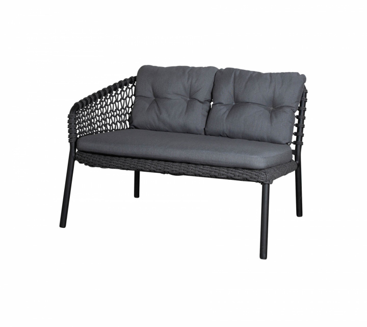 Ocean 2-sits soffa höger modul - dark grey i gruppen Udendørs møbler / Loungemøbler / Loungegrupper / Byg selv hos Sommarboden i Höllviken AB (5527RODG)