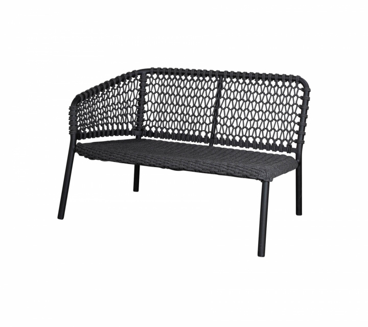 Ocean 2-sits modulsofa højre - dark grey i gruppen Udendørs møbler / Loungemøbler / Loungemoduler / Afslutningsdele - Lounge-moduler hos Sommarboden i Höllviken AB (5527RODG)