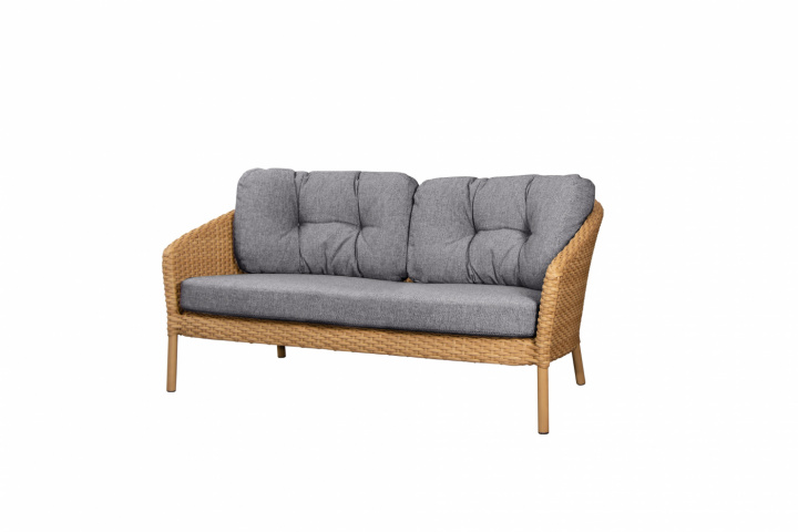Ocean 2-sits soffa large - natural i gruppen Udendørs møbler / Materiale / Aluminiummøbler / Loungemøbler - Aluminiummøbler hos Sommarboden i Höllviken AB (5536FU)