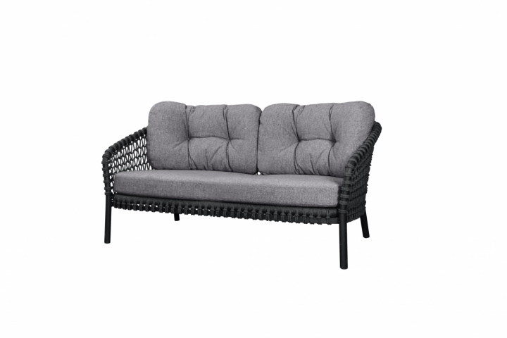 Ocean 2-sits soffa large - dark grey i gruppen Udendørs møbler / Materiale / Aluminiummøbler / Loungemøbler - Aluminiummøbler hos Sommarboden i Höllviken AB (5536RODG)