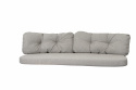 Ocean hyndesæt 3-personers sofa large - light brown