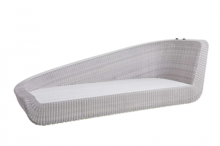 Savannah daybed höger modul - white grey i gruppen Udendørs møbler / Materiale / Kunstrattanmøbler / Loungemøbler - Konstrottingmøbler hos Sommarboden i Höllviken AB (5543W)