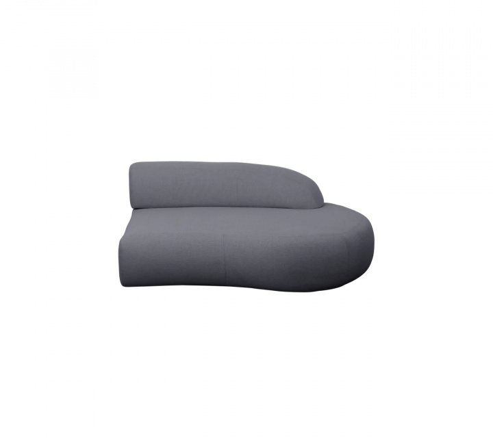 Mellow sofmodul med kort ryglæn, venstre - grey i gruppen Udendørs møbler / Loungemøbler / Loungemoduler hos Sommarboden i Höllviken AB (55452AITG)