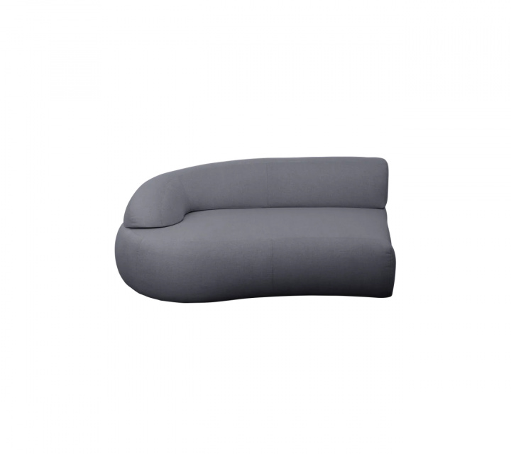 Mellow sofamodul med langt ryglæn, højre – grey i gruppen Udendørs møbler / Loungemøbler / Loungemoduler / Afslutningsdele - Lounge-moduler hos Sommarboden i Höllviken AB (55453AITG)