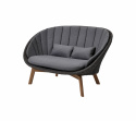 Peacock hyndesæt 2-personers sofa - grey