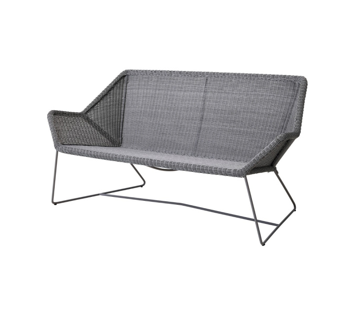 Breeze 2-sits soffa - light grey i gruppen Udendørs møbler / Loungemøbler / Loungemoduler / 2-sæders sofa - loungemoduler hos Sommarboden i Höllviken AB (5567LI)