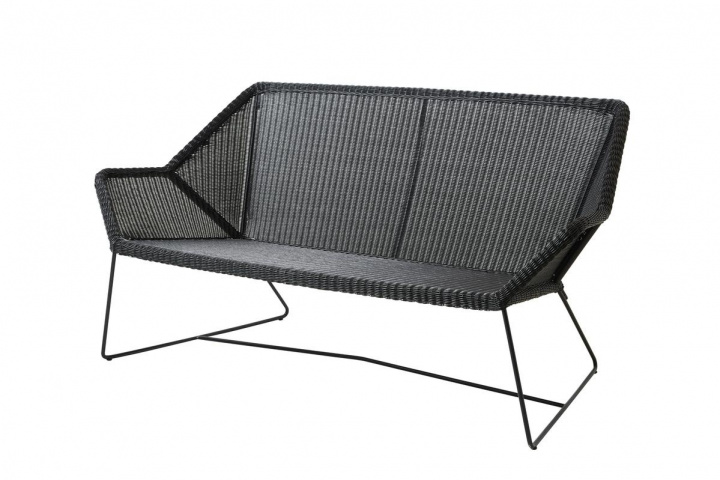 Breeze 2-sits soffa - black i gruppen Udendørs møbler / Loungemøbler / Loungemoduler / 2-sæders sofa - loungemoduler hos Sommarboden i Höllviken AB (5567LS)