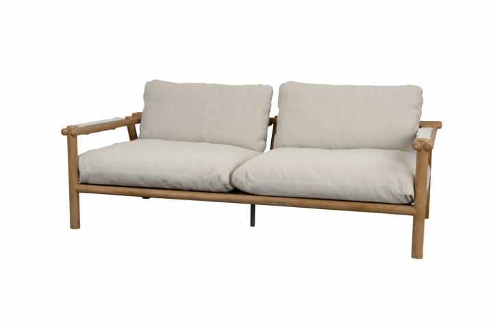 Sticks 2-personers sofa - teak/sandpude i gruppen Udendørs møbler / Loungemøbler / Loungemoduler / 2-sæders sofa - loungemoduler hos Sommarboden i Höllviken AB (55812T-55812Y304)