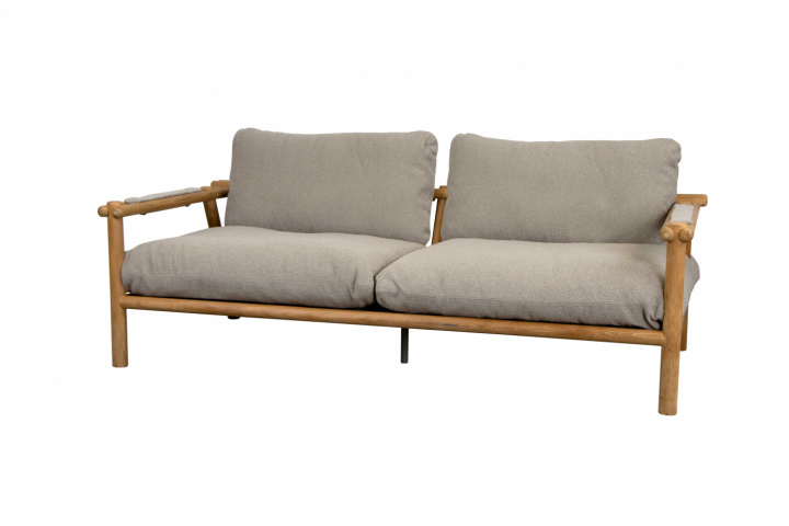 Sticks 2-personers sofa - teak/taupe hynde i gruppen Udendørs møbler / Loungemøbler / Loungemoduler / 2-sæders sofa - loungemoduler hos Sommarboden i Höllviken AB (55812T-55812Y307)