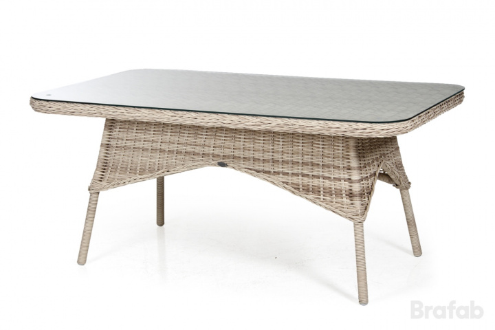 Evita spisebord 150x90 - beige i gruppen Udendørs møbler / Materiale / Kunstrattanmøbler / Stole - Kunstrottingmøbler hos Sommarboden i Höllviken AB (5646-53)