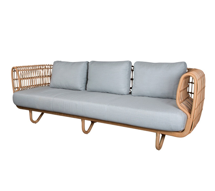 Nest 3-sits soffa - natural i gruppen Udendørs møbler / Loungemøbler / Loungemoduler / 3-personers sofa - loungemoduler hos Sommarboden i Höllviken AB (57523USL)