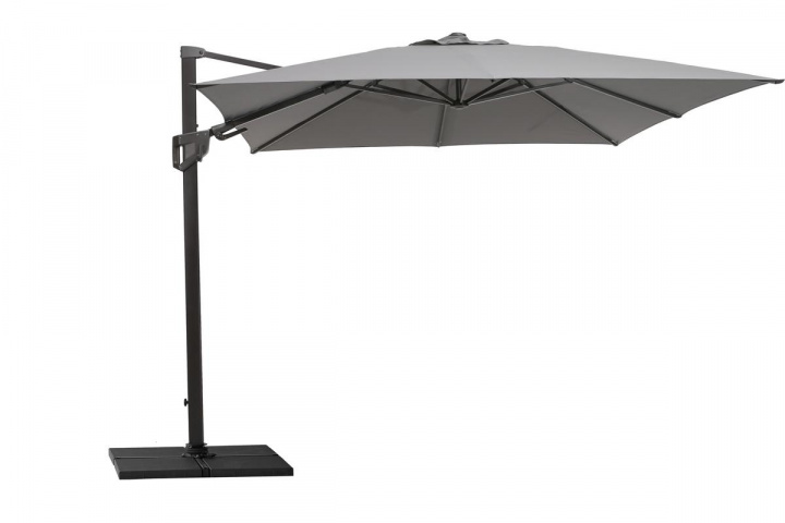 Hyde luxe tilt parasoll 3x3 m - grey i gruppen Udendørs møbler / Solbeskyttelse / Parasoller hos Sommarboden i Höllviken AB (583X3Y505)