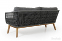 Kenton 3-personers sofa med pude - grå