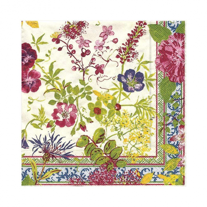 Millefleurs servietter, 20-pack i gruppen Indretning / Køkken & Dækning / Servering & Servietter hos Sommarboden i Höllviken AB (5860L)