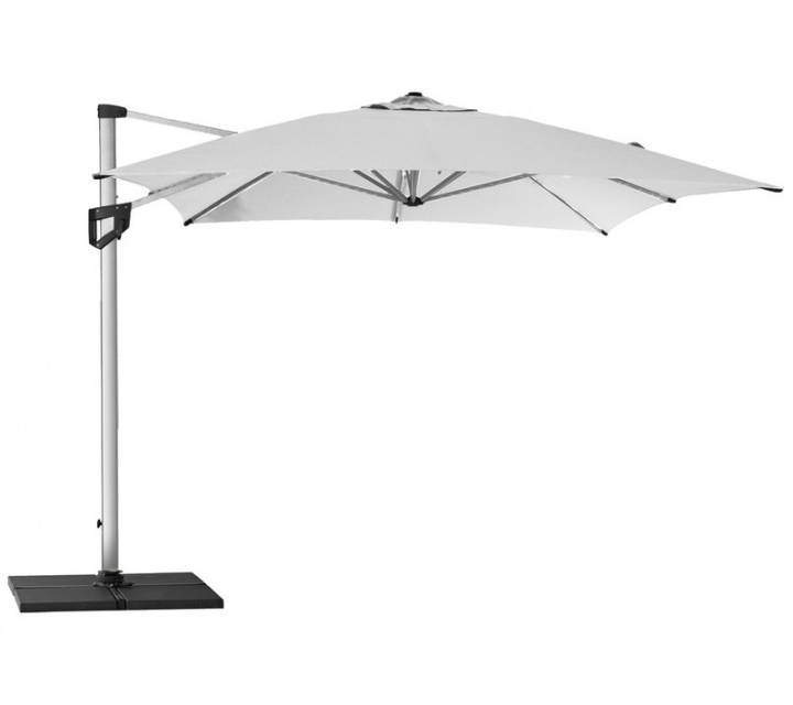 Hyde luxe fritsvævende parasol 3x4m ekskl. fod - støvet hvid i gruppen Udendørs møbler / Solbeskyttelse / Parasoller hos Sommarboden i Höllviken AB (58A3X4Y504)