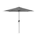 Sunshade parasol m/vev Ø 3 m - silver mat anodiseret