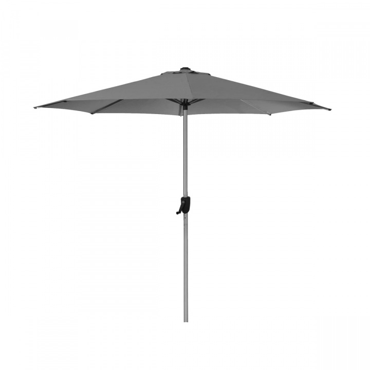 Sunshade parasol m/vev Ø 3 m - silver mat anodiseret i gruppen Udendørs møbler / Solbeskyttelse / Parasoller hos Sommarboden i Höllviken AB (58MA300Y505)