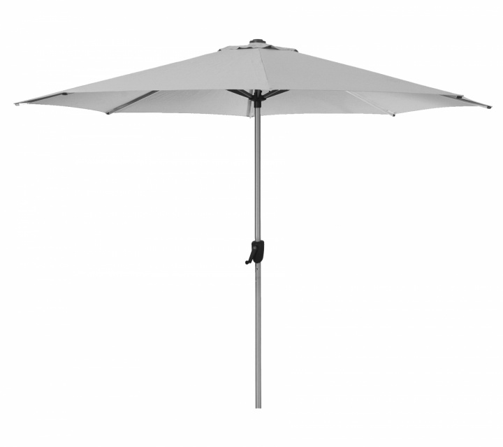 Sunshade parasoll m/vev Ø 3 m - silver mat anodiseret i gruppen Udendørs møbler / Solbeskyttelse / Parasoller hos Sommarboden i Höllviken AB (58MA300Y506)