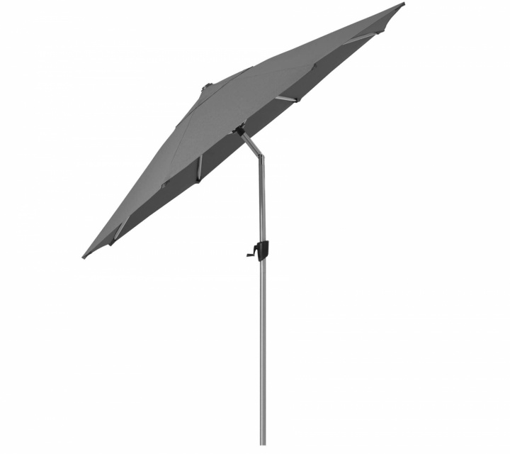 Sunshade parasoll m/tilt Ø 3 m - silver mat i gruppen Udendørs møbler / Solbeskyttelse / Parasoller hos Sommarboden i Höllviken AB (58MATILT300Y505)