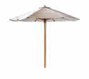 Klassisk parasol Ø 24 m - teak/natur